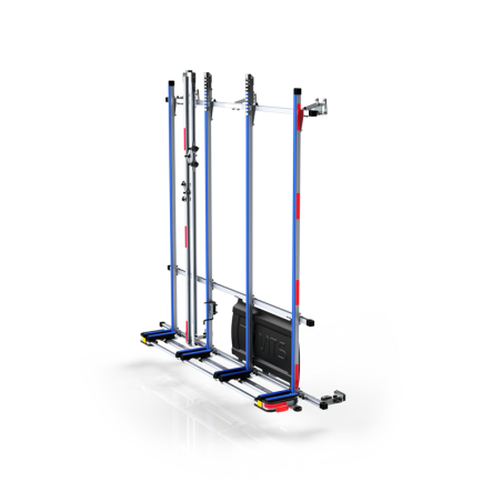 Porte charge latéral Standard avec 2 barres de serrage, à fixer sur galerie aluminium