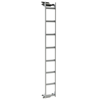 Vaste aluminium ladder op...