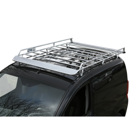 Roof rack in galvanised, welded steel (with roller, spoiler)