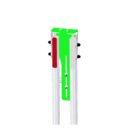 Storage system for 2 additional securing poles on Standard Side rack