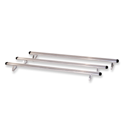 3 barres de toit en aluminium