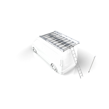 Sliding ladder for aluminium roof rack