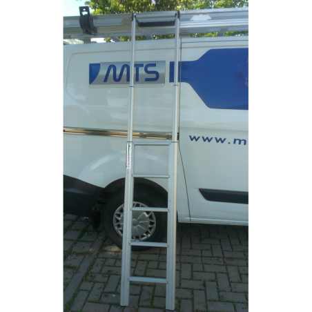 Telescopische ladder, met 5 treden en opbergsysteem