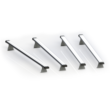 4 geanodiseerd aluminium dakdragers