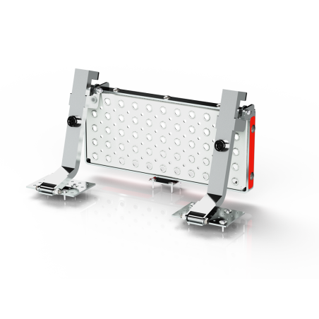 Marchepied latéral relevable en acier galvanisé