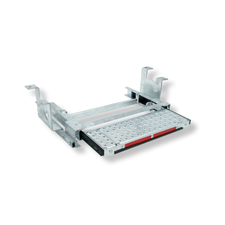 Sliding galvanised-steel step, Medium-type, for vehicle without towbar