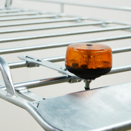 1- or 3-point revolving light holder, adaptable to steel roof rack Ø22 mm