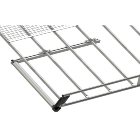 Half roller, right side, for steel roof rack