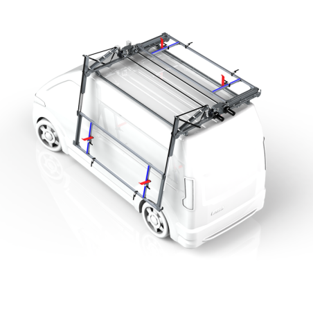 Premium Contactloos ladderdrager 2 zijden : manueel links, electrisch rechts