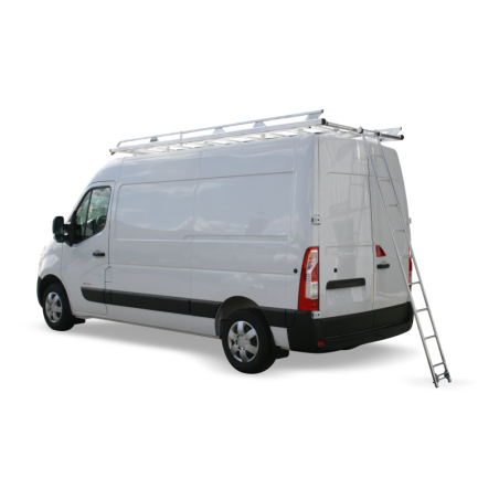 Sliding ladder for galvanised-steel roof rack